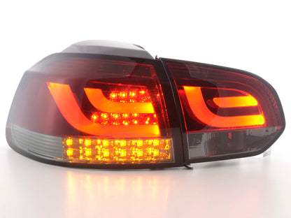LED Rückleuchten Set VW Golf 6 Typ 1K Bj. 2008 bis 2012 rot/schwarz mit Led Blinker