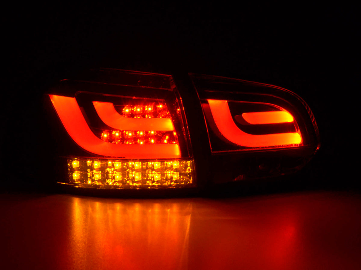 LED Rückleuchten Set VW Golf 6 Typ 1K Bj. 2008 bis 2012 rot/schwarz mit Led Blinker