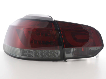 LED Rückleuchten Set VW Golf 6 Typ 1K Bj. 2008 bis 2012 rot/schwarz mit Led Blinker