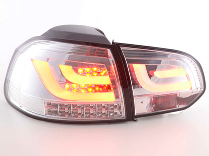 LED Rückleuchten Set VW Golf 6 Typ 1K Bj. 2008-2012 chrom mit Led Blinker