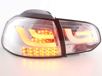 LED Rückleuchten Set VW Golf 6 Typ 1K Bj. 2008-2012 chrom mit Led Blinker