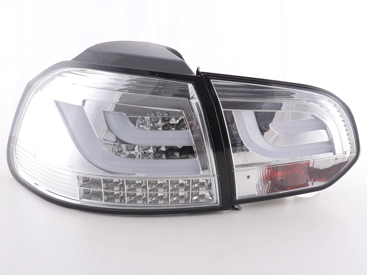 LED Rückleuchten Set VW Golf 6 Typ 1K Bj. 2008-2012 chrom mit Led Blinker