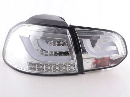 LED Rückleuchten Set VW Golf 6 Typ 1K Bj. 2008-2012 chrom mit Led Blinker