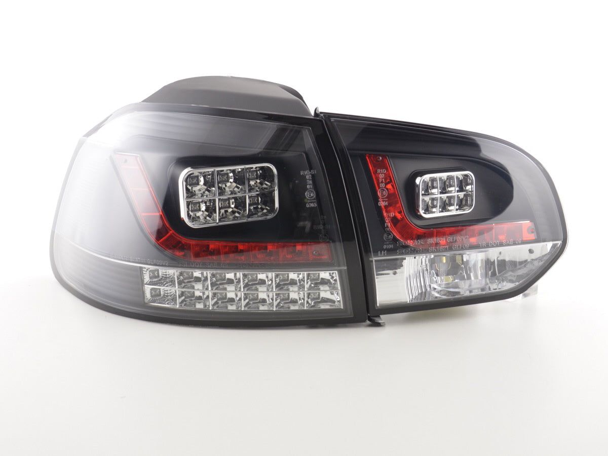 LED Rückleuchten Set VW Golf 6 Typ 1K Bj. 2008-2012 schwarz mit Led Blinker für Rechtslenker