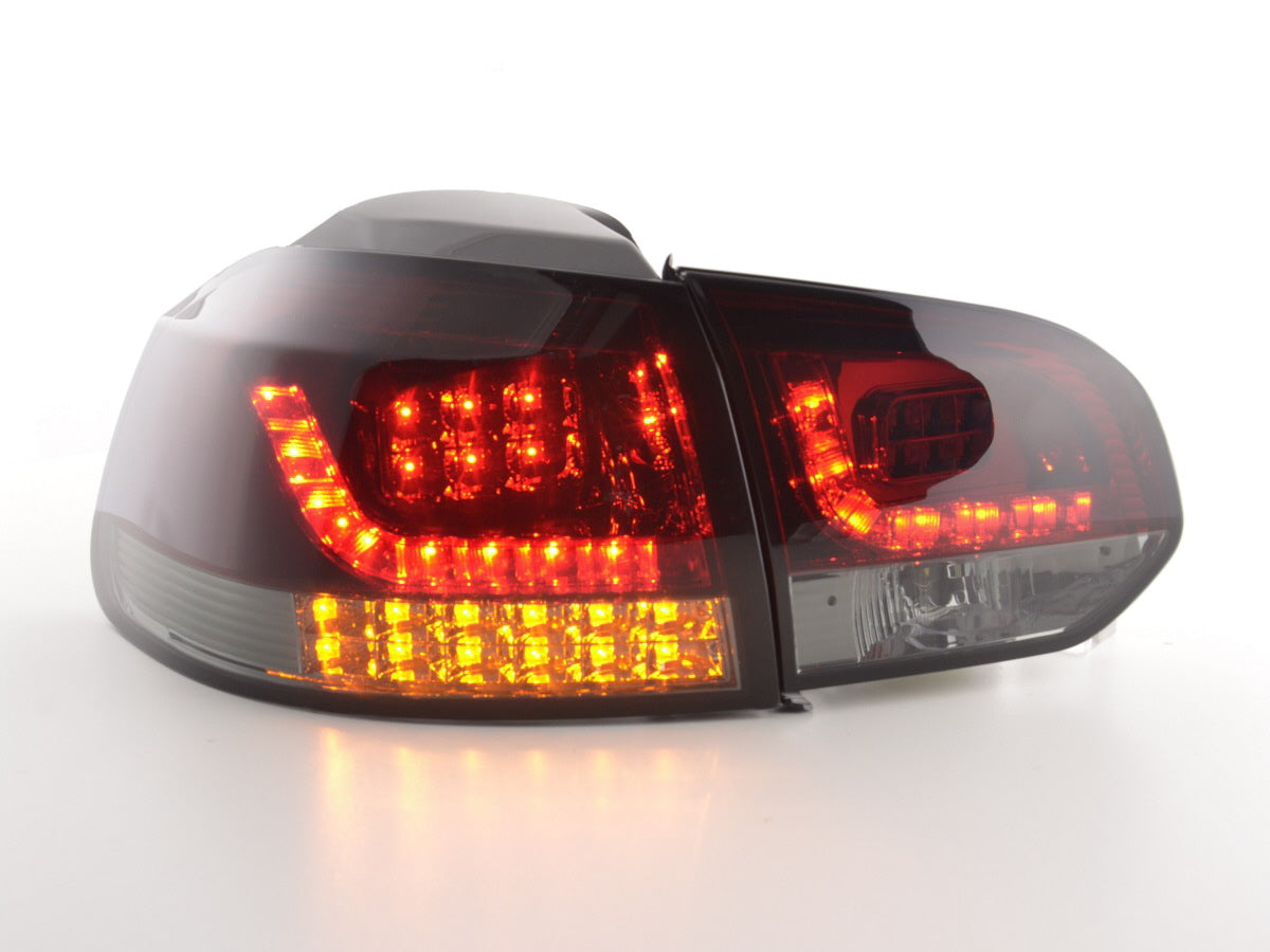 LED Rückleuchten Set VW Golf 6 Typ 1K Bj. 2008-2012 rot/schwarz mit Led Blinker für Rechtslenker