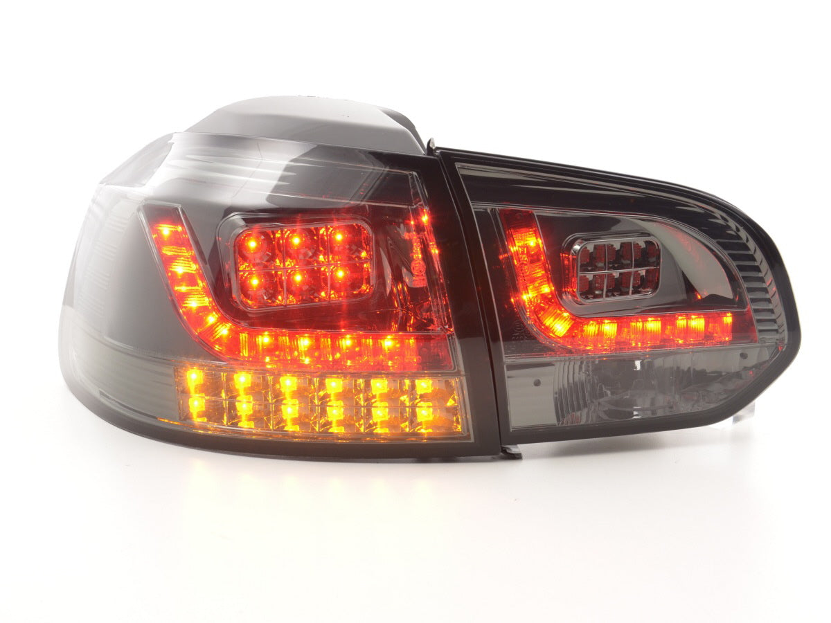 LED Rückleuchten Set VW Golf 6 Typ 1K Bj. 2008-2012 schwarz mit Led Blinker für Rechtslenker