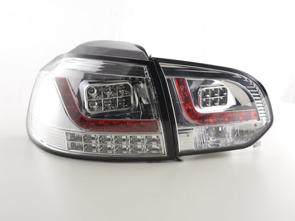 LED Rückleuchten Set VW Golf 6 Typ 1K Bj. 2008-2012 chrom mit Led Blinker für Rechtslenker
