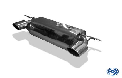 FOX Lotus Elise Endschalldämpfer Ausgang rechts/links - 115x85 Typ 32 rechts/links