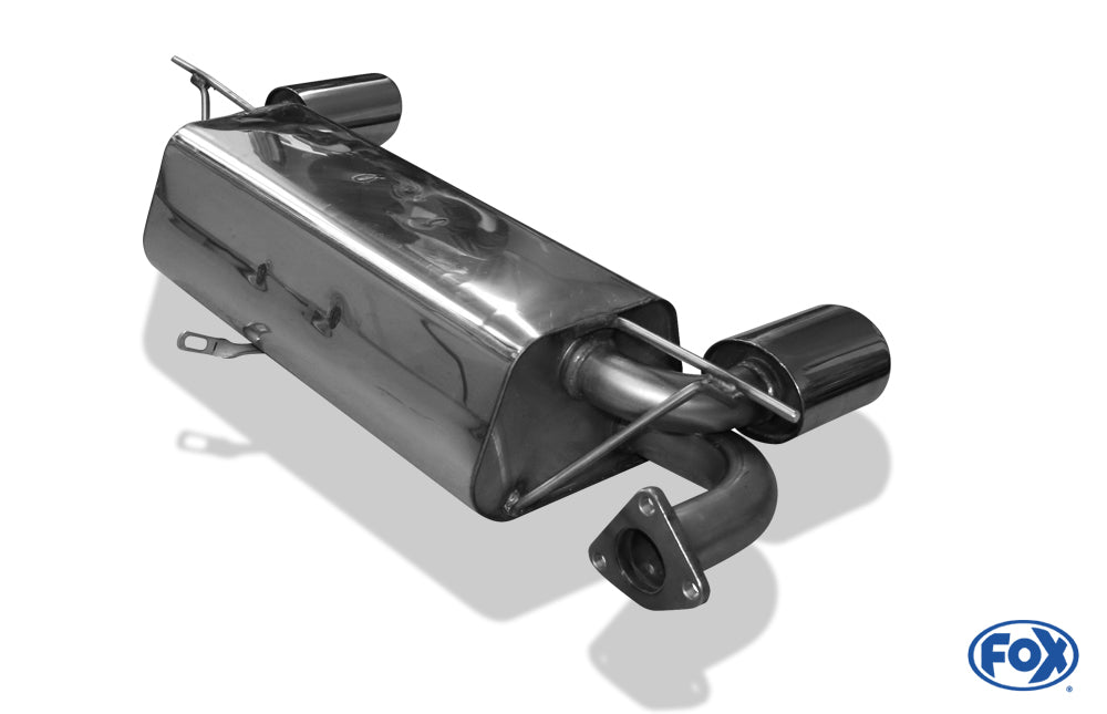 FOX Lotus Elise Endschalldämpfer Ausgang rechts/links - 115x85 Typ 32 rechts/links