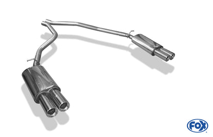 FOX Range Rover II Typ LP Endschalldämpfer rechts/links  - 2x80 Typ 13 rechts/links