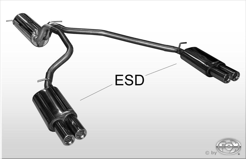 FOX Range Rover II Typ LP Endschalldämpfer rechts/links  - 2x80 Typ 13 rechts/links