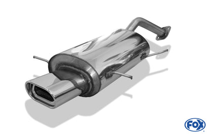 FOX Mazda 323 Typ BG/ MX3 Typ EC Endschalldämpfer mit Flansch - 135x80 Typ 53