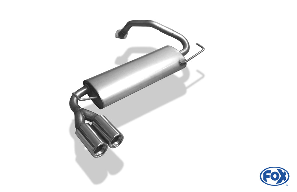 FOX Mazda 323F/323C Typ BA Endschalldämpfer quer - 2x80 Typ 13