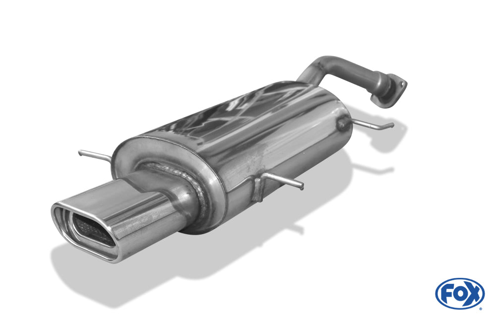 FOX Mazda MX3 Typ EC Endschalldämpfer mit Tulpe und Flansch - 135x80 Typ 53