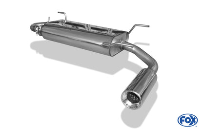 FOX Mazda MX5 Typ NB Endschalldämpfer - 1x90 Typ 13