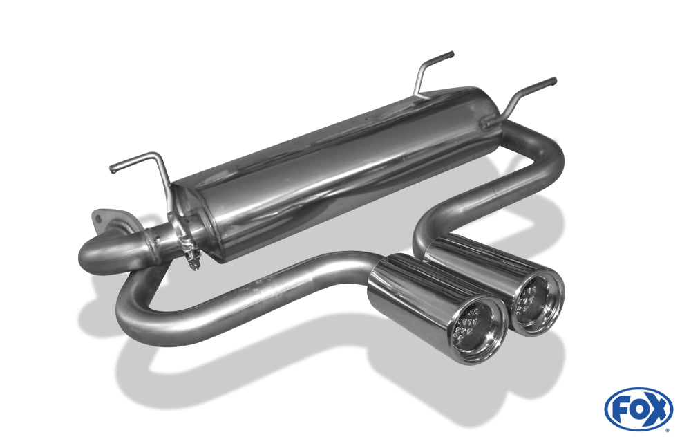 FOX Mazda MX5 Typ NB Endschalldämpfer Ausgang mittig - 2x80 Typ 13 mittig