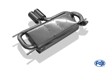 FOX Mazda MX5 Typ NB Endschalldämpfer Ausgang mittig - 2x80 Typ 13 mittig