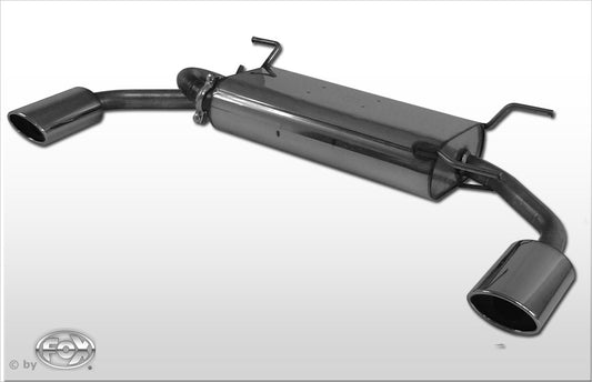 FOX Mazda MX5 Typ NB Endschalldämpfer Ausgang rechts/links - 115x85 Typ 32 rechts/links