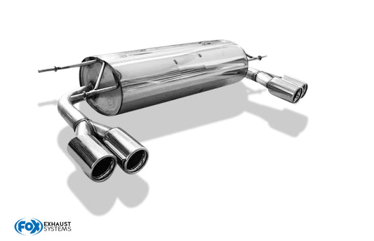 FOX Mazda MX5 Typ NC Endschalldämpfer Ausgang rechts/links - 2x76 Typ 13 rechts/links - dezenter sportlicher Sound mit EWG-Betriebserlaubnis
