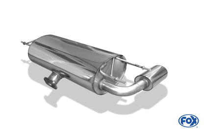 FOX Mazda MX5 Typ NC Endschalldämpfer Ausgang rechts/links - 115x85 Typ 32 rechts/links - kernig sportlicher Sound mit TÜV-Teilegutachten