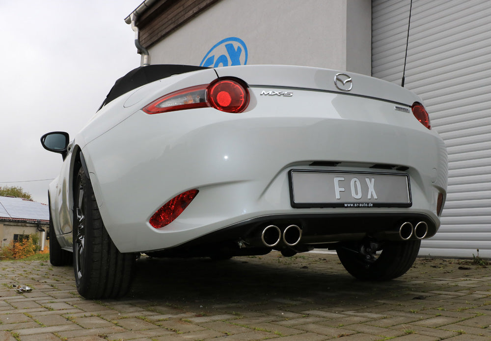 FOX Mazda MX5 - ND Endschalldämpfer quer Ausgang rechts/links - 2x70 Typ 16 rechts/links