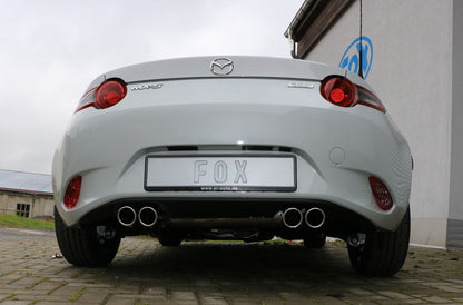 FOX Mazda MX5 - ND Endschalldämpfer quer Ausgang rechts/links - 2x70 Typ 16 rechts/links