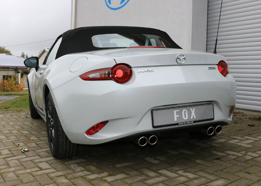 FOX Mazda MX5 - ND Endschalldämpfer quer Ausgang rechts/links - 2x70 Typ 16 rechts/links