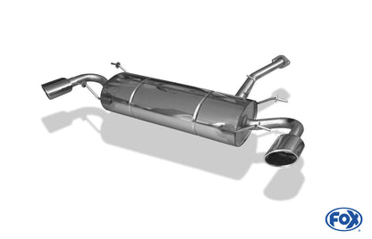 FOX Mazda RX8 Endschalldämpfer quer Ausgang rechts/links - 115x85 Typ 38 rechts/links