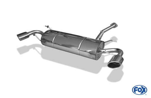 FOX Mazda RX8 Endschalldämpfer quer Ausgang rechts/links - 115x85 Typ 38 rechts/links