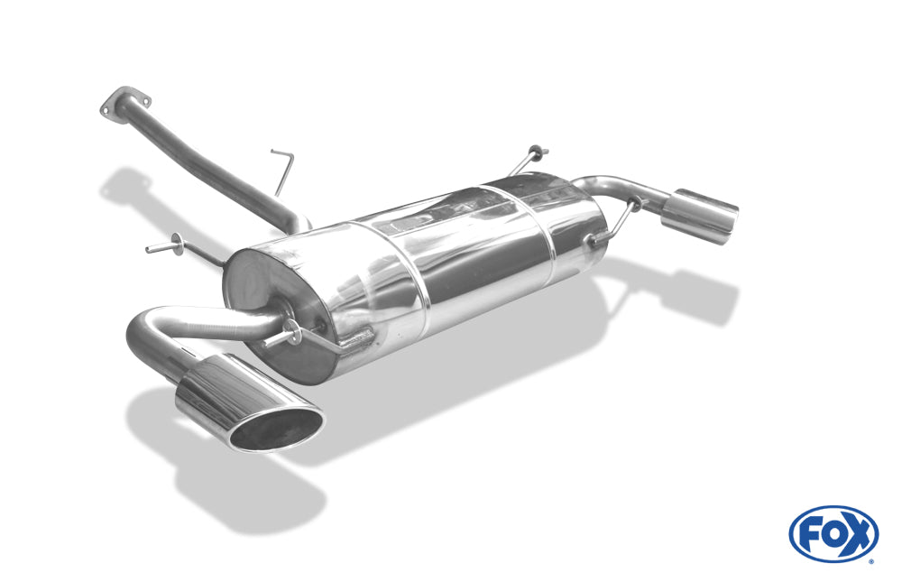 FOX Mazda RX8 Endschalldämpfer quer Ausgang rechts/links - 115x85 Typ 38 rechts/links