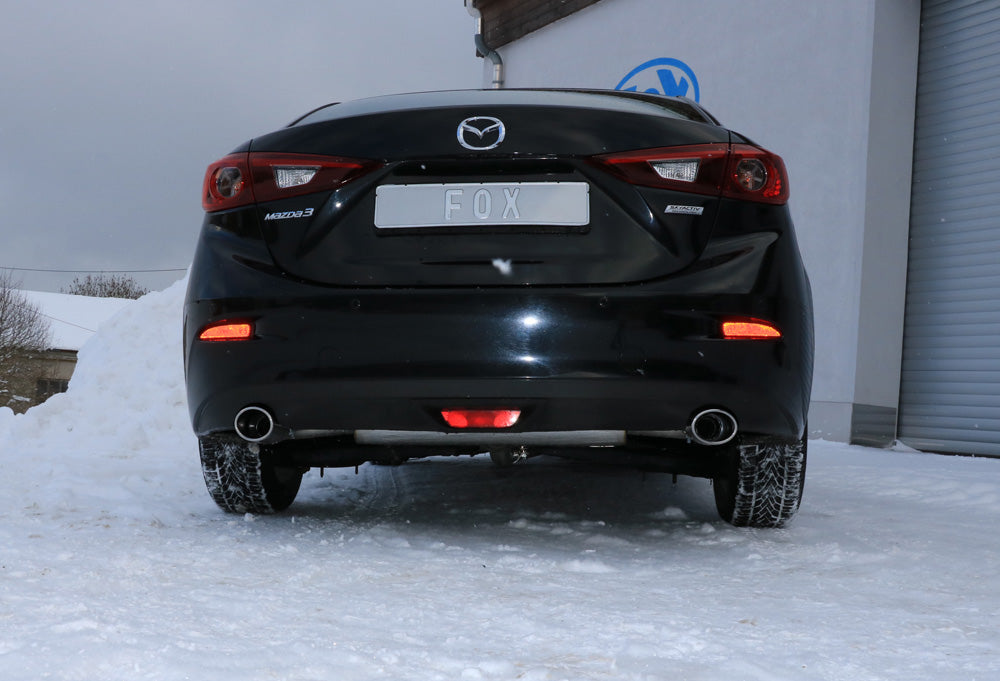 FOX Mazda 3 - BM - Stufenheck Endschalldämpfer quer rechts/links - 115x85 Typ 38 rechts/links