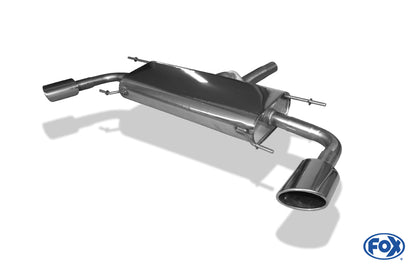 FOX Mazda 3 - BM - Stufenheck Endschalldämpfer quer rechts/links - 115x85 Typ 38 rechts/links