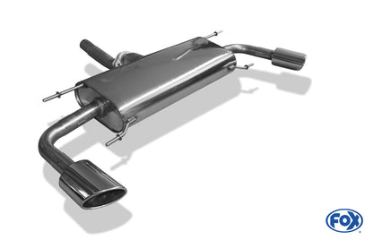 FOX Mazda 3 - BM - Stufenheck Endschalldämpfer quer rechts/links - 115x85 Typ 38 rechts/links