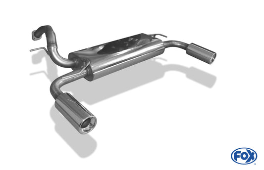 FOX Mazda 5 - CR1 Endschalldämpfer quer Ausgang rechts/links - 1x90 Typ 13 rechts/links