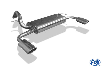 FOX Mazda 5 - CR1 Endschalldämpfer quer Ausgang rechts/links - 115x85 Typ 32 rechts/links