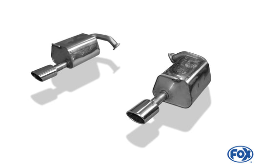 FOX Mazda 6 Facelift Endschalldämpfer Ausgang rechts/links einflutig - 115x85 Typ 32 rechts/links