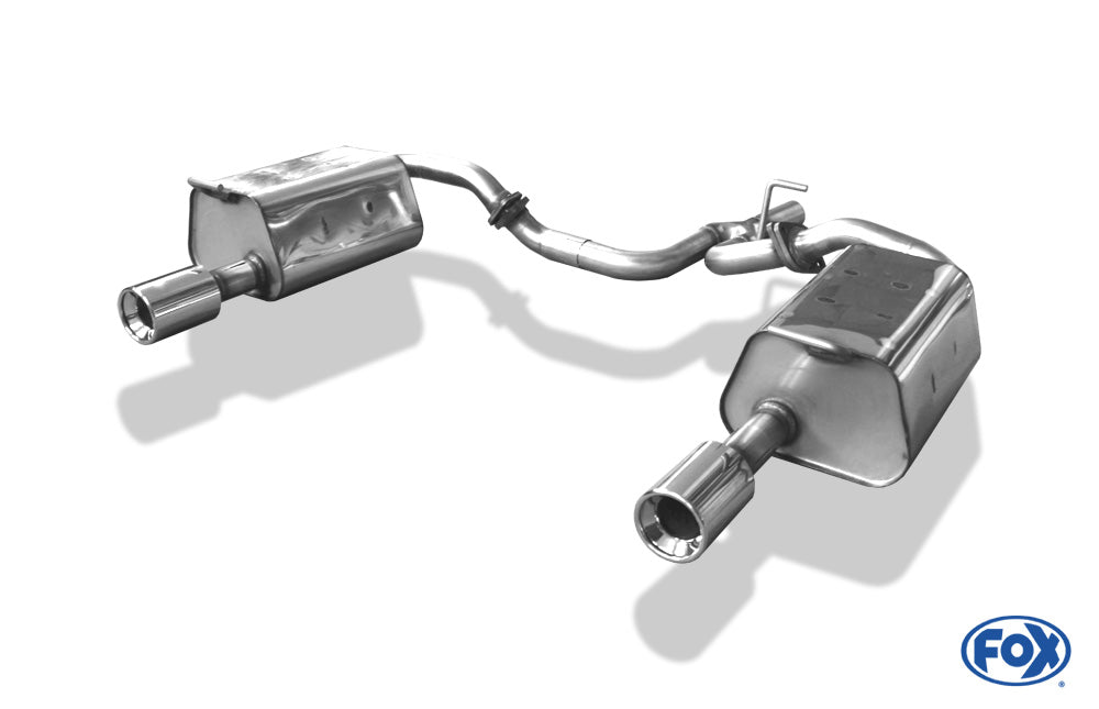 FOX Mazda 6 GG/GY nicht Facelift Endschalldämpfer rechts/links mit Y-Verbindungsrohr - 1x90 Typ 13 rechts/links