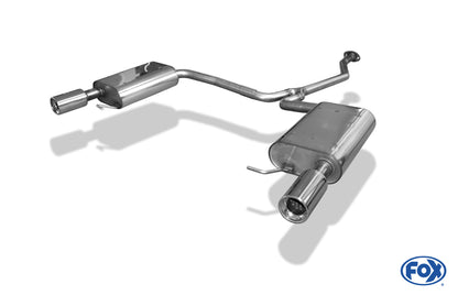 FOX Mazda 6 Typ GH Benzin Endschalldämpfer rechts/links - 1x90 Typ 13 rechts/links