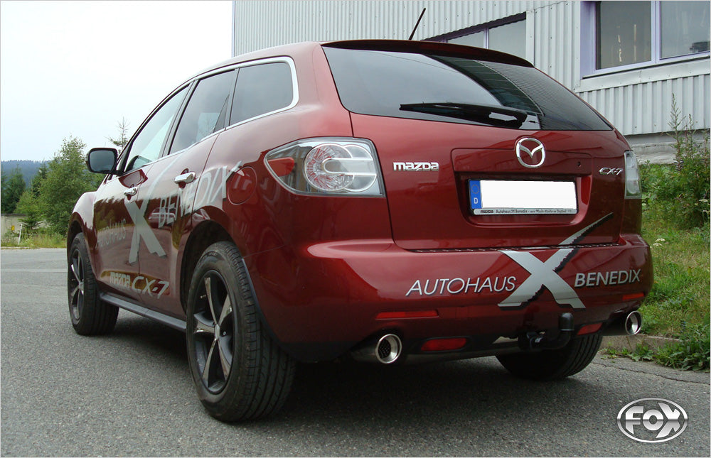 FOX Mazda CX7 Endschalldämpfer quer Ausgang rechts/links - 1x100 Typ 17 rechts/links