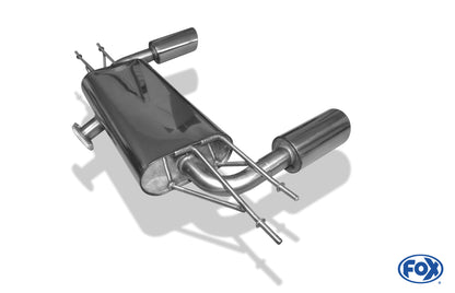 FOX Mazda CX3 Benzin - DK AWD Endschalldämpfer quer rechts/links - 1x100 Typ 16 rechts/links