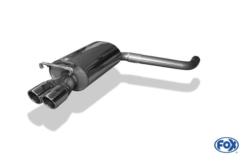 FOX Mercedes 190 W201 Endschalldämpfer - 2x76 Typ 16