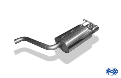 FOX Mercedes 190 W201 Endschalldämpfer - 2x76 Typ 16