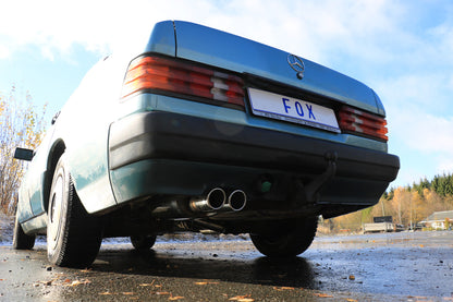 FOX Mercedes 190 W201 Endschalldämpfer - 2x76 Typ 16