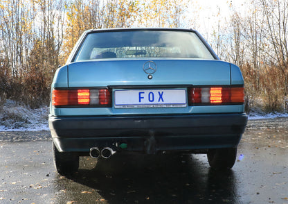 FOX Mercedes 190 W201 Endschalldämpfer - 2x76 Typ 16