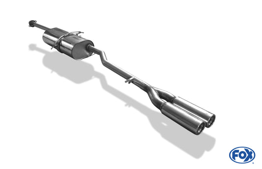 FOX Mercedes A-Klasse W168 Endschalldämpfer - 2x70 Typ 13