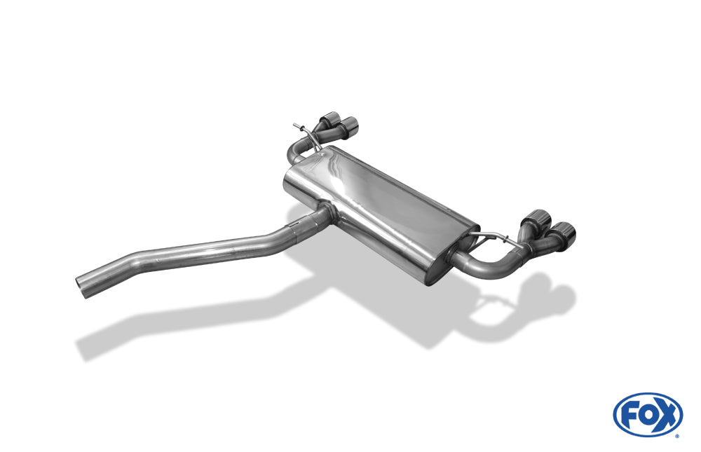 FOX Mercedes A-Klasse W176 - Brabus Stoßstange Endschalldämpfer quer Ausgang rechts/links - 2x76 Typ 16 rechts/links