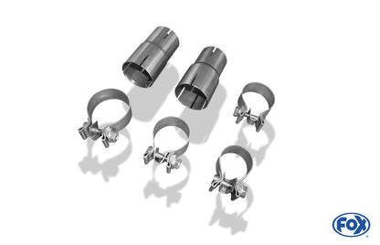 FOX Mercedes A-Klasse W176 - Brabus Stoßstange Endschalldämpfer quer Ausgang rechts/links - 2x76 Typ 16 rechts/links