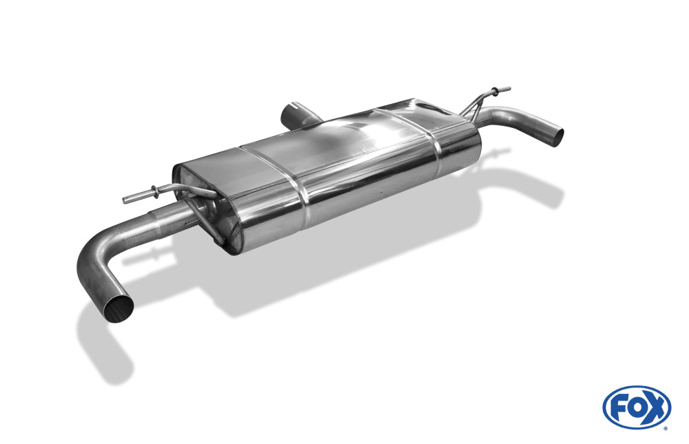 FOX Mercedes A-Klasse 176/245 4-matic Endschalldämpfer quer Ausgang rechts/links - ohne Endrohre mit 90° Bögen für Modelle mit original Endrohrblenden