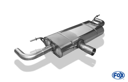 FOX Mercedes A-Klasse 176/245 4-matic Endschalldämpfer quer Ausgang rechts/links - ohne Endrohre mit 90° Bögen für Modelle mit original Endrohrblenden