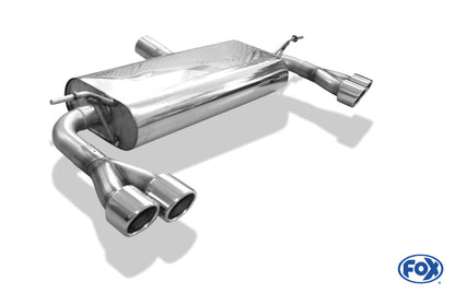 FOX Mercedes A-Klasse W176  4-matic - Brabus Stoßstange Endschalldämpfer quer Ausgang rechts/links - 2x76 Typ 16 rechts/links